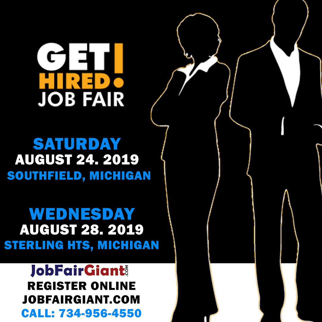 Detroit Job Expo July 31, 2019 Michigan Job Fairs