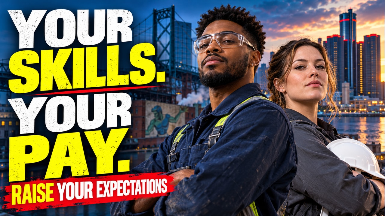 Illustrated cover for Highest Paying Jobs In Detroit and Best Detroit Job Fairs